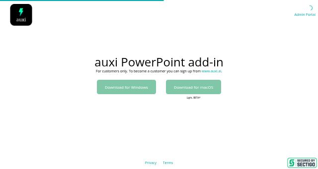 Screenshot of auxi.store