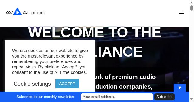 Screenshot of avalliance.com