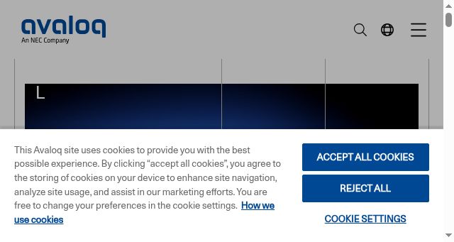 Screenshot of avaloq.com