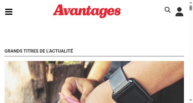 Screenshot of avantages.ca