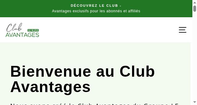 Screenshot of avantageslematin.ma