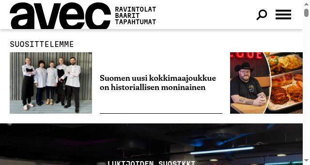 Screenshot of avecmedia.fi