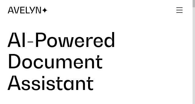 Screenshot of avelyn.ai