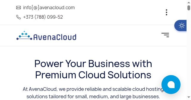Screenshot of avenacloud.com