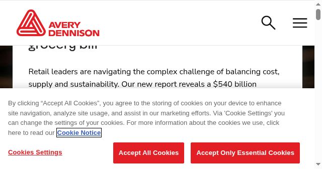 Screenshot of averydennison.com