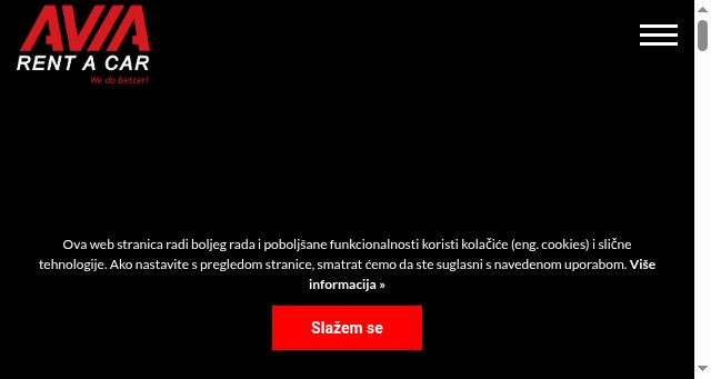 Screenshot of avia-rentacar.hr