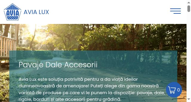 Screenshot of avialux.ro