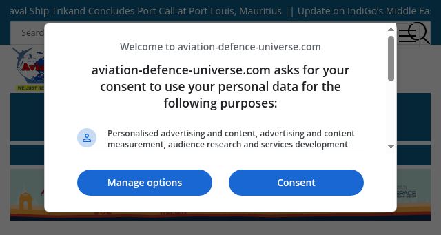 Screenshot of aviation-defence-universe.com