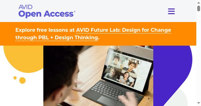 Screenshot of avidopenaccess.org