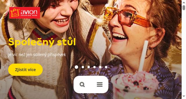 Screenshot of avion.cz