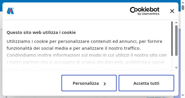 Screenshot of avis.it