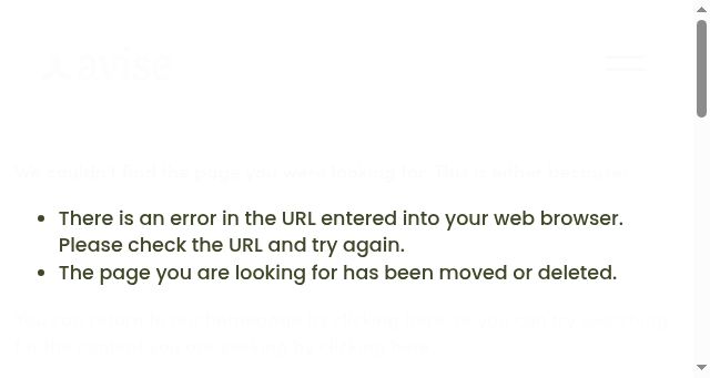 Screenshot of avisefinancial.com