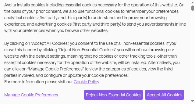 Screenshot of avoltaworld.com