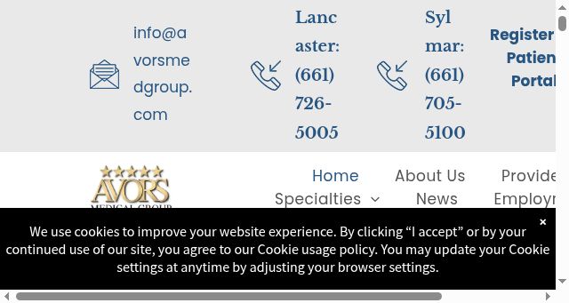 Screenshot of avorsmedgroup.com