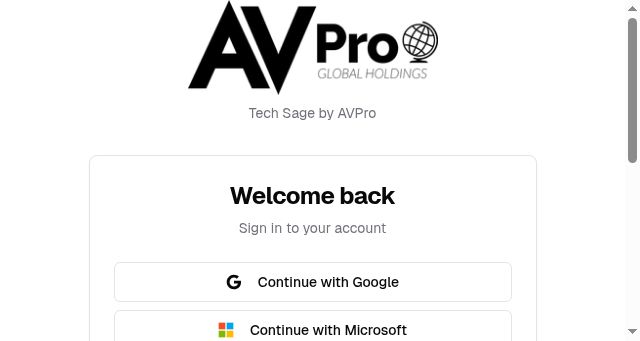 Screenshot of avpro.ai