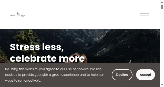 Screenshot of awardstage.com