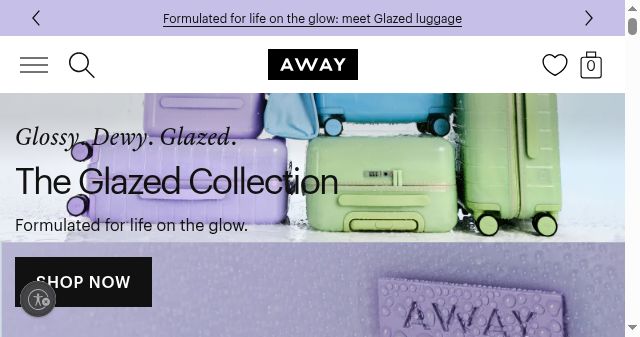 Screenshot of awaytravel.com