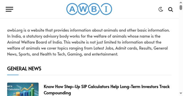 Screenshot of awbi.org