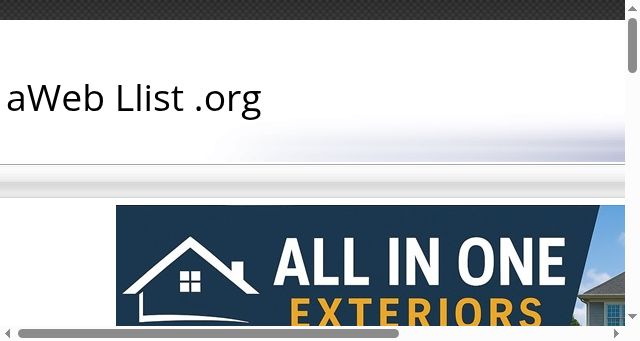 Screenshot of aweblist.org