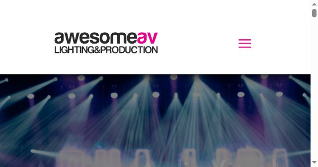 Screenshot of awesome-av.co.uk