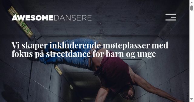 Screenshot of awesome-dansere.no