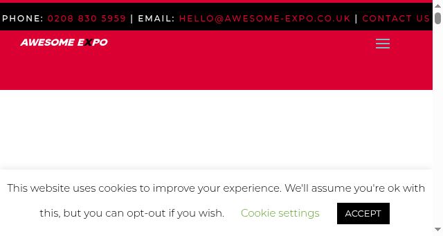 Screenshot of awesome-expo.co.uk
