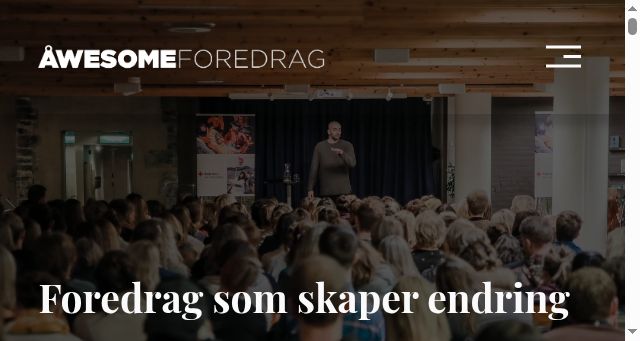 Screenshot of awesome-foredrag.no