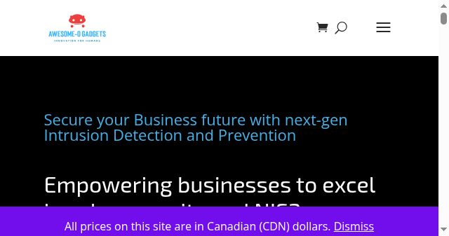 Screenshot of awesome-o.ca