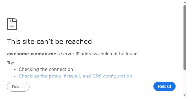 Screenshot of awesome-woman.me