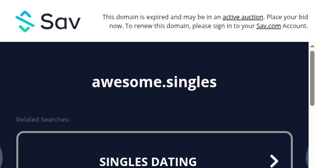 Screenshot of awesome.singles