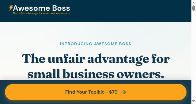 Screenshot of awesomeboss.com