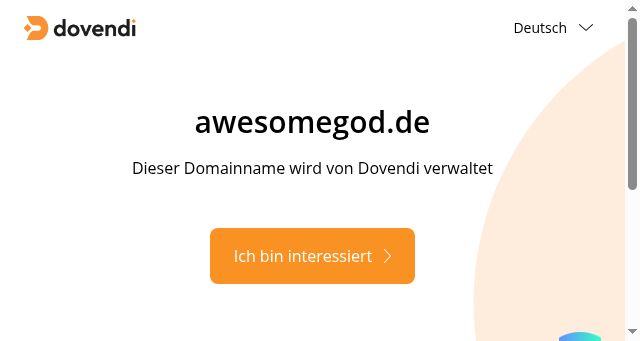 Screenshot of awesomegod.de