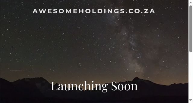 Screenshot of awesomeholdings.co.za