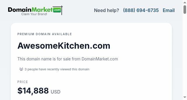 Screenshot of awesomekitchen.com
