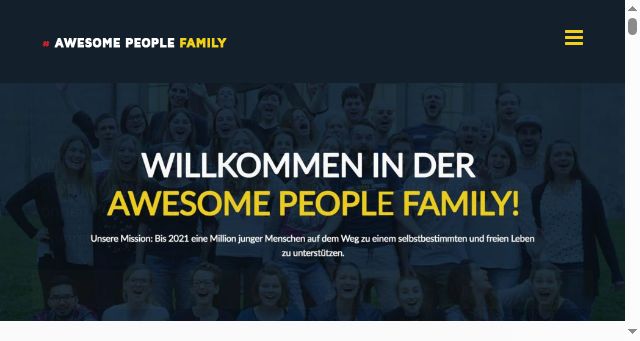 Screenshot of awesomepeople.family