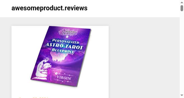 Screenshot of awesomeproduct.reviews