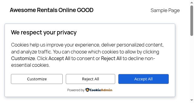 Screenshot of awesomerentals.online