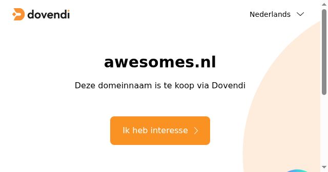 Screenshot of awesomes.nl