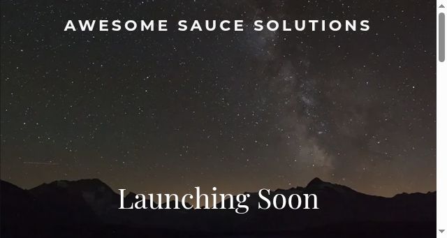 Screenshot of awesomesauce.solutions