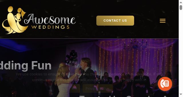 Screenshot of awesomeweddings.ie