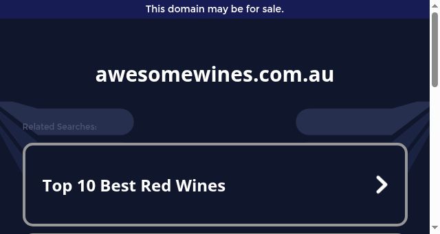 Screenshot of awesomewines.com.au