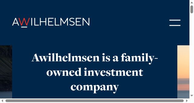 Screenshot of awilhelmsen.no