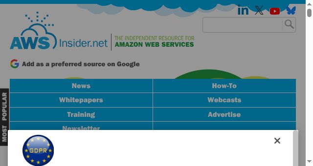Screenshot of awsinsider.net