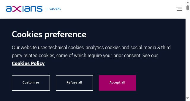 Screenshot of axians.com