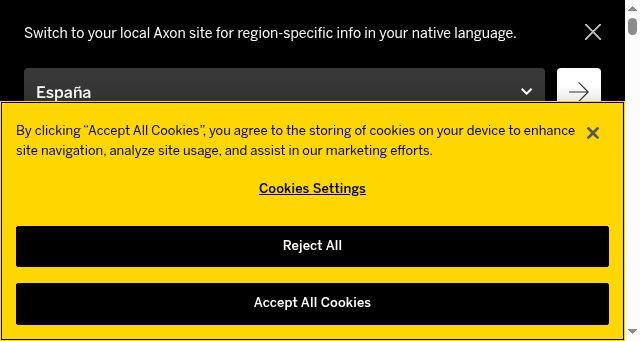 Screenshot of axon.com