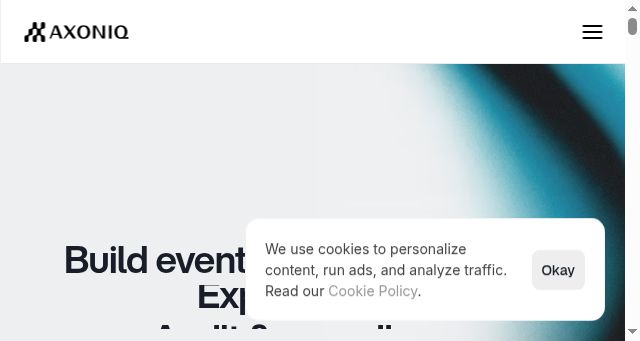 Screenshot of axoniq.io