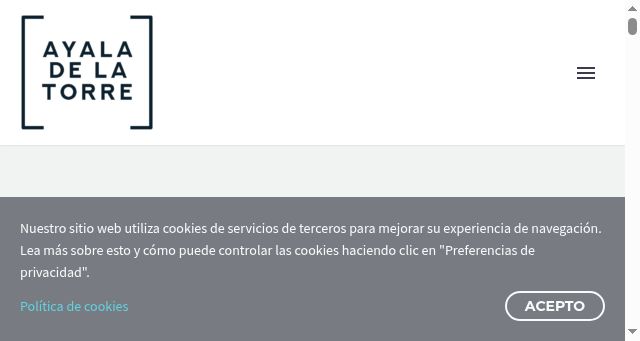 Screenshot of ayaladelatorreabogados.com