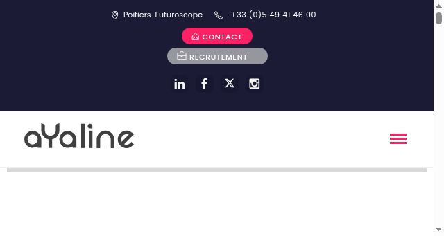 Screenshot of ayaline.com
