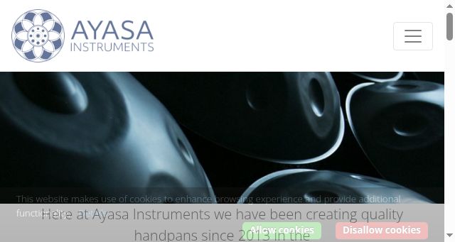 Screenshot of ayasainstruments.com