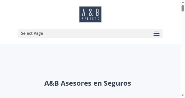 Screenshot of aybseguros.com